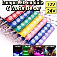 MATA 6-eye LED strip module lamp 6 WATT SMD 13620 12 VOLT 24 VOLT