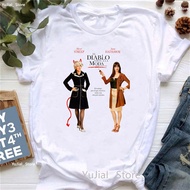 New The Devil Wears Prada 2 Printed T Shirt Women Red High Heel Fashion T-Shirt Summer Short Sleeve 