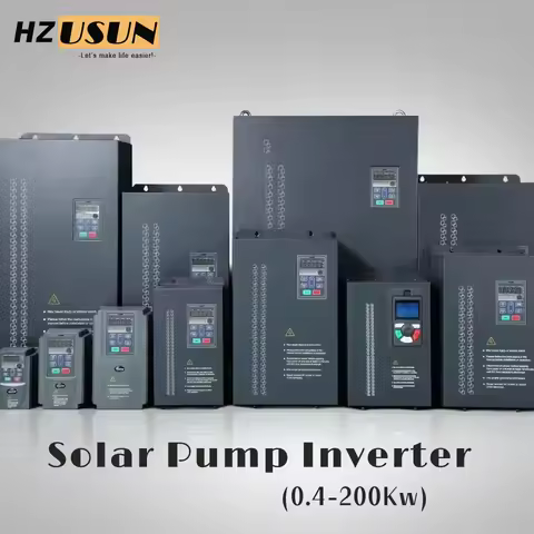 3 Phase 380V Hybrid Water Pump Inverter ON OFF Grid Solar Submersible Borehole Pump Controller Ac To