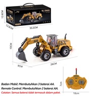 BETTIE Mainan Anak Mobil Excavator Remote Control / Mainan Mobil Remote Control Beko Excavator
