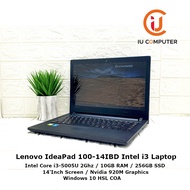 LENOVO IDEAPAD 100-14IBD INTEL CORE I3-5005U 10GB RAM 256GB SSD NVIDIA 920M USED LAPTOP REFURBISHED 