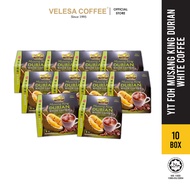 Yit Foh Musang King Durian White Coffee (Bundle of 10) [40g x 8s x 10 Box] Raja Durian 4-in-1 Instan