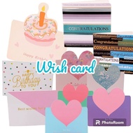 WISH CARD / BIRTHDAY CARD /CONGRATULATIONS CARD