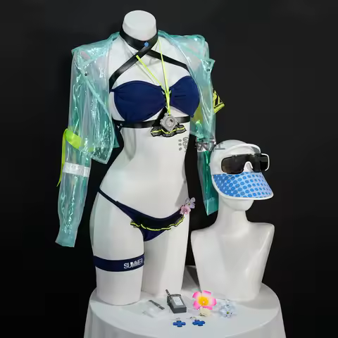 Girls' Frontline 2 Klukai Cosplay Costume Bikini Swimsuit with Coat Hat Girl Klukai HK416 Role Play 