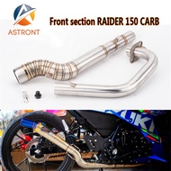 SUZUKI Raider 150 Carb/RAIDER 150fi Exhaust 51mm Stainless Steel Elbow Front Section With pipe senso