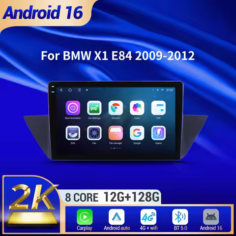 10" For BMW X1 E84 2009-2012 Car Multimedia Radio Android 16 System BT Carplay Android Auto 2K QLED 