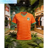 New Ivory Coast National Football Jersey Unisex Summer Breathable Quick Dry Lightweight Sports Jerse