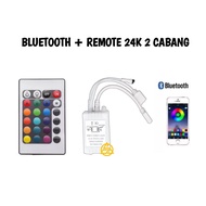 Remot Controller Box Modul Led Strip RGB 24 44 Tombol Besar Music IR Bluetooth Sensor