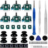 6 Pek Pengganti Joystick untuk Pengawal PS5, Pengganti Joystick Analog 3D HLRAO yang Serasi dengan B