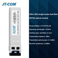โมดูล SFP28 JT-COM 25G ตัวเชื่อมต่ออุปกรณ์ทางแสง Simplex Multimode ขนาด10กม./20กม. ใช้ได้กับ Cisco/m