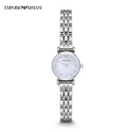 Emporio Armani Watch Women's White Moonlight Series Steel Band Quartz Fashion Fritillaria Dial Women's Watch Birthday Gift for Girlfriend AR1961