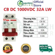 CB DC chuyên dụng chính hãng LW FEEO 16A đến 125A | Bảo vệ quá tải ngắn mạch cho năng lượng mặt trời