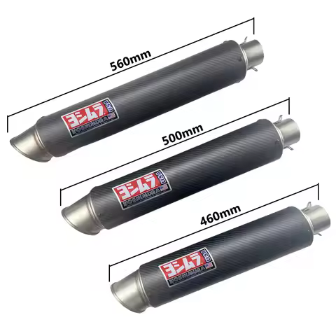 Inlet 51mm Motorcycle Yoshimura Exhaust Pipe Muffler Universal Motorbike Escape Moto with DB Killer 