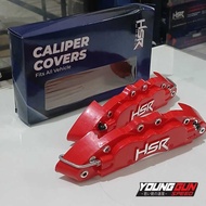 Caliper cover front red hsr wheel caliper cover