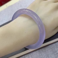 Purple Ice Violet Marrow Temperament Womens Round Strip Jade Bracelet Fashion Bangle Bracelets