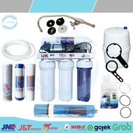 MESIN FILTER AIR MINUM UNDERSINK RO 100 GPD 5 STEP STAGE UK GANTUNG / REVERSE OSMOSIS