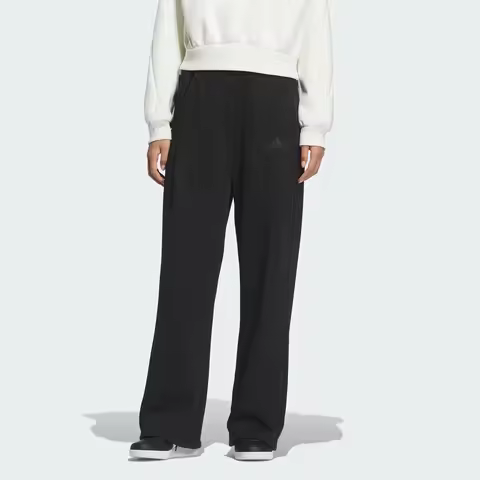 Adidas Authentic Women's Loose Straight Warm Casual Wide-Leg Pants KC0040