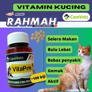 CATHERO Vitapro Cat Vitamin Kucing RAHMAH 100 biji Gemuk Sihat Bulu Lebat Selera Makan