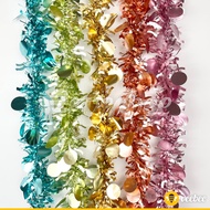 9cm 2m Matte Round Coin Slinger Decorative Rope | Christmas Decoration Room Tree