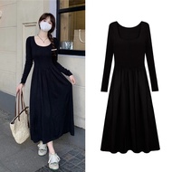 MERAH December Red Dress Red Ceongsam Midi Dress Korean Style Wedding Dris Drwss Wnita Dwes New Late