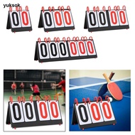 yuksok Table Scoreboard, Point Counter, Sports Scoreboard, Flip Scoreboard, Scoreboard for Badminton