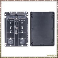 [S D K G] Dual M.2 to SATA3.0 Adapter M.2 SATA Protocol SSD Adapter 2 Port NGFF M.2 B Key to SATA 3.