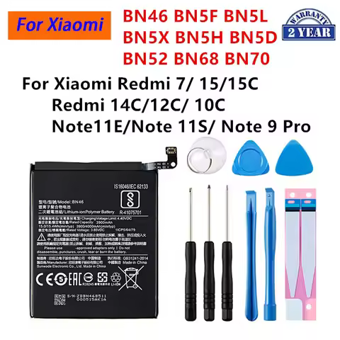 BN5F BN46 BN5H BN5D BN5L BN5X BN70 Battery For Xiaomi Redmi 7/15/15C/Redmi 14C/12C/ 10C Note11E/ Not