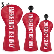 Golf Club Headcovers Red Premium Leather Golf Driver Fariway Wood Covers Hybrid Head Covers 3 Wood G