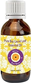 Deve Herbes Pure Bay Laurel Leaf Essential Oil (Laurus nobilis) 100% Natural Therapeutic Grade Steam Distilled 15ml