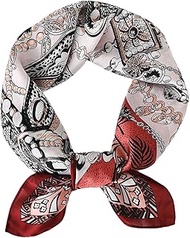 Bandana Women's Neckerchief Women's Lightweight Silk Scarf Headscarf Elegant Scarf Gift for Women, D