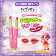 SCORA Bloop Pop Gloss Balm 2 gr Plump Lips Maple Drizzle/ Strawberry Mochi/ Cherry Pie/ | Evendic Be
