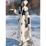 K-J Pierre Cardin（pierre cardin）down Cotton-Padded Jacket for Women2022New Korean Style Winter Mid-Length below the Knee