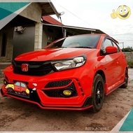 (COD) Bemper Aksesoris mobil eksterior bodykit honda brio 2018 2019 2020 Grade A kuat-tebal-lentur