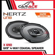 Hertz UNO X690 6x9" 4-Way Coaxial Speaker 6x9 Inch 4Way Speaker 340Watts CARACE HERTZ Car Speaker Ke