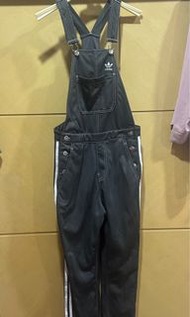 *二手只穿過一次*ADIDAS ORIGINALS DUNGAREES 灰黑 連身吊帶褲 女款 DU8181 ，尺寸XS（原價3490元）