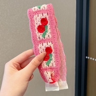 【ZEVER】Miếng Dán Tóc Mái Dệt Kim Hoa Ngọt Ngào Cho Bé Gái Dễ Thương Miếng Dán Ma Thuật Băng Đô 2025