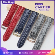Alligator & Compatible With CARTIER Tank London Clé de Cartier Leather Watch Strap Men And Women