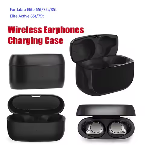 Wireless Earphones Charging Case for Jabra Elite 75t/65t/85t Elite Active 75t/65t ABS Earbuds Charge