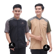 KEMEJA Clothes adultkoko Muslim Koko Shirt for Adult Men Latest Short Sleeve Batik Combination 2023 
