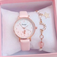 Children's Watch Female Only Watch Time Waterproof Shock-resistant Cute Cartoon Luminous Girl Primar