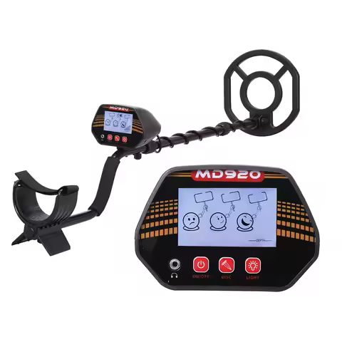 MD920 Underground Metal Detector Smiley‑Face LCD Display Outdoor Treasure Hunter Gold Finder