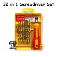 OBENG KOTAK 32 in 1 Electron Screwdriver Set Bintang Kecil Minus Plus Buka Hanadphone HP Screw Drive