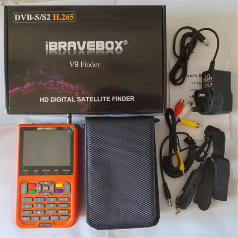 3.5'' ibraveboox V9 Satellite TV Finder Digital Signal Meter DVB-S DVB-S2 VS Gtmedia V8 Finder 2 WS6