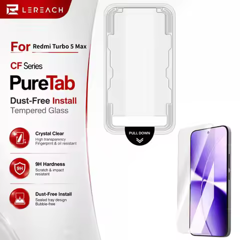 Tempered Glass For Redmi Turbo 5 Max Turbo5 Protector Film Anti-Dust Bubble Free HD Clear 9H FM2000