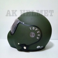 AVEX หมวกกันน็อคเต็มใบ รุ่น TOPGUN NEW  ชิวสีดำอ่อน