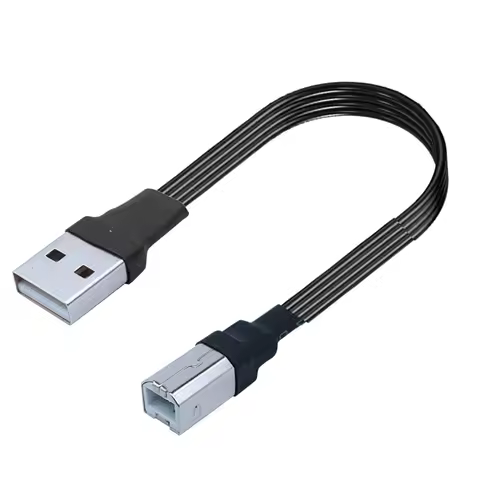 5CM-3M 90 degree USB 2.0 Printer Cable Type A Male to Type B Male 10CM 20CM 30cm 50cm 1m 2m 3m