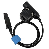 Tactical U94 PTT Key Cable Plug Headset Adapter for BAOFENG UV9R Pro Pus A58 9700 5RWP HAM Radio Ear