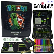 Smiggle Midi Zip Kit Stationary Gift Set Minecraft/Pencil Case Set Smiggle Minecraft/Smiggle Minecraft Stationery Set/Boys Stationery