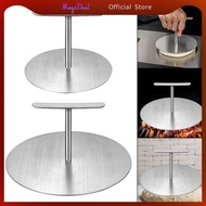 MagiDeal Stainless Steel Hamburger Press Hamburger Press Round Meat Steak Press