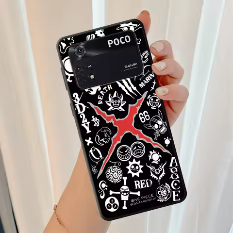 O-One P-Pieces Anime Phone Case for Xiaomi Poco X3 NFC M5s M7 C51 C61 X7 C71 X4 Pro M3 M4 Pro F3 F7 